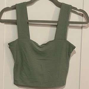 Free People Square Neck Rib Crop Top